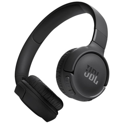 Auriculares sem fios JBL pretos com almofadas acolchoadas