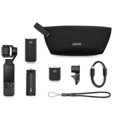 Conjunto DJI Osmo com acessórios e estojo preto