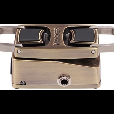 Pedal de efeitos para guitarra ou baixo metal bronze envelhecido e preto