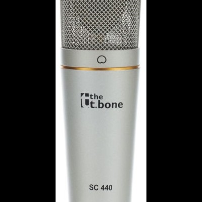 Microfone condensador prateado the t.bone SC 440