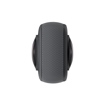 Câmara esférica cinza escuro com padrão texturizado