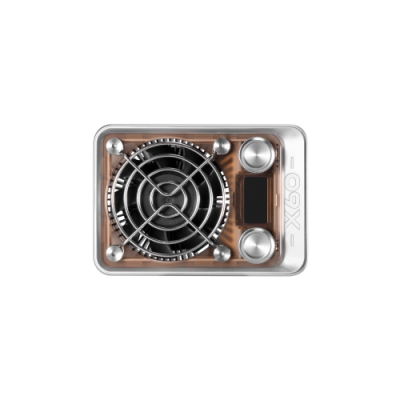 Dispositivo eletrônico com ventoinha e botões