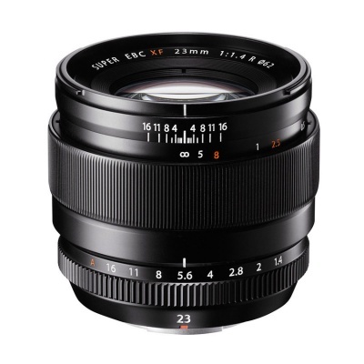 Objectiva preta para câmara fotográfica XF 23mm 1:1.4 R