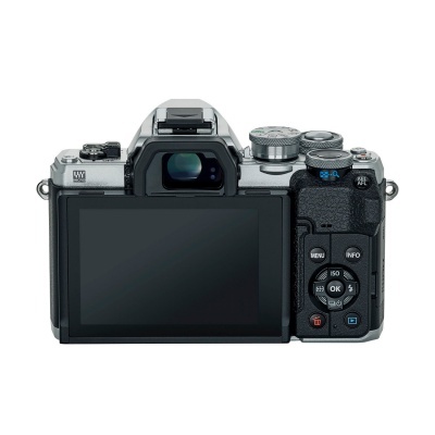 Máquina fotográfica digital com ecrã e botões de controlo