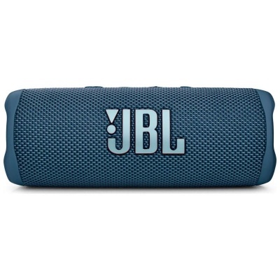 Coluna portátil JBL azul com logótipo