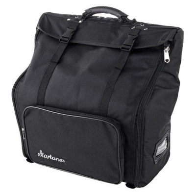 Mala preta Startone com bolso e alças