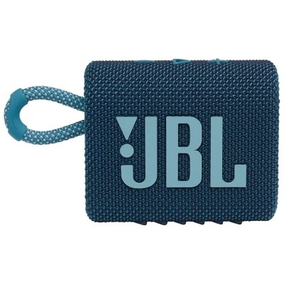 Coluna portátil JBL azul escuro com alça de corda