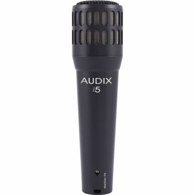 Microfone preto AUDIX i5 com grelha metálica
