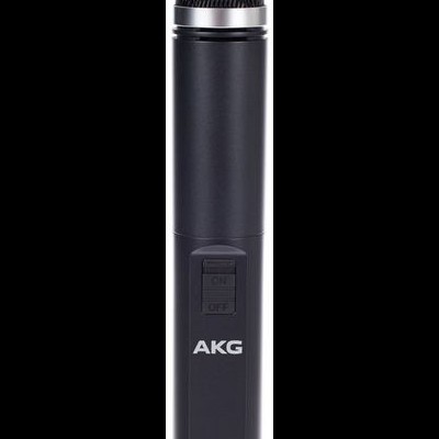 Microfone preto AKG C1000S com interruptor ON/OFF