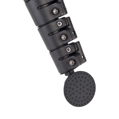 Dispositivo preto articulado com base circular texturada