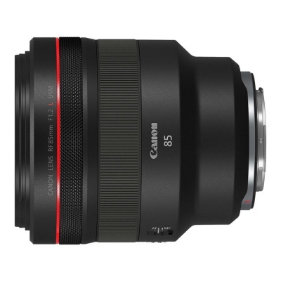 Objetiva Canon RF 85mm f/1.2 L USM preta para câmaras