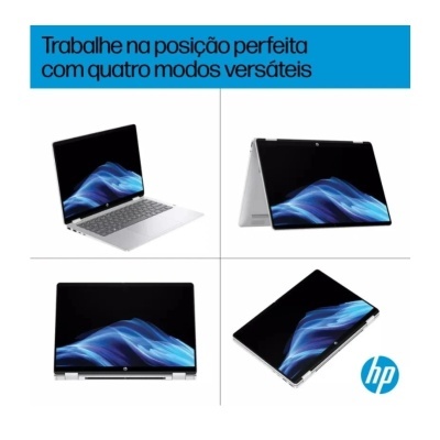 Portátil HP com ecrã tátil em quatro modos de uso diferentes