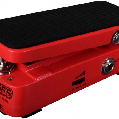 Pedal de guitarra elétrica Hotone Soul Press vermelho com superfície preta