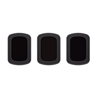 Três tampas retangulares pretas com bordas cinza escuro