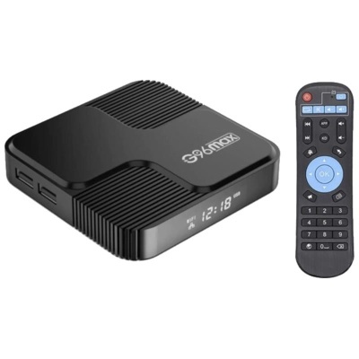 Box Android preta com comando remoto