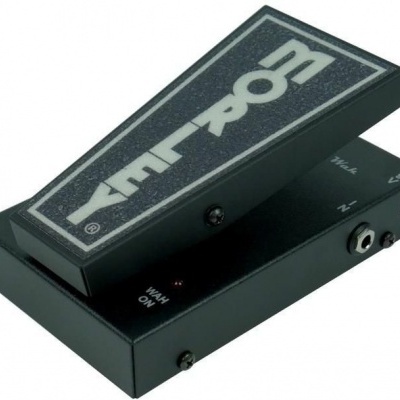 Pedal de efeito para guitarra preto com logotipo MORPH cinzento