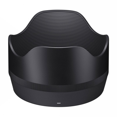 Parasol de lente preto com interior texturizado