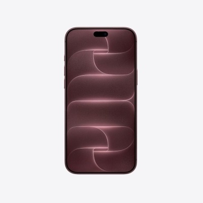 Smartphone com moldura vinho e ecrã com padrão abstrato rosa