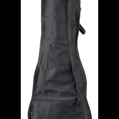 Capa preta para ukulele ou guitarra pequena de tecido resistente com fecho e alça