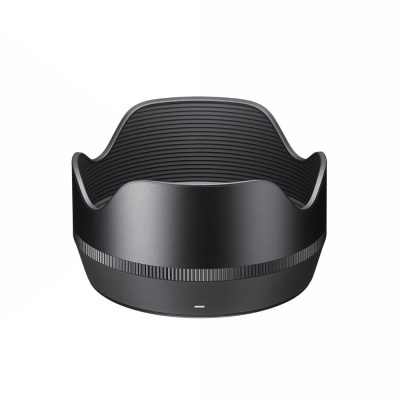 Sombreiro preto para objetiva de câmara com interior listrado