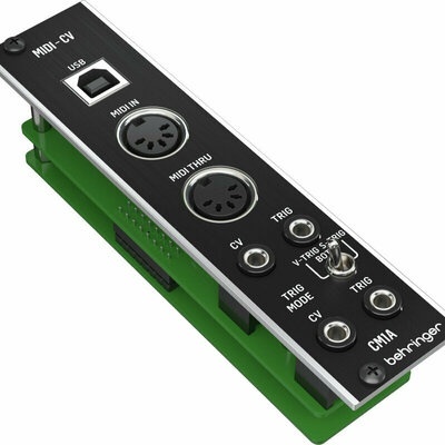 Placa de circuito eletrônico Behringer com conectores MIDI e USB