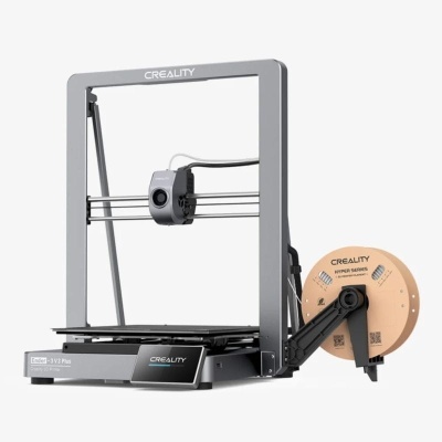 Impressora 3D Creality Ender-3 V3 Plus com filamento bege
