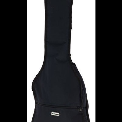 Capa preta para guitarra com fecho e etiqueta the music store