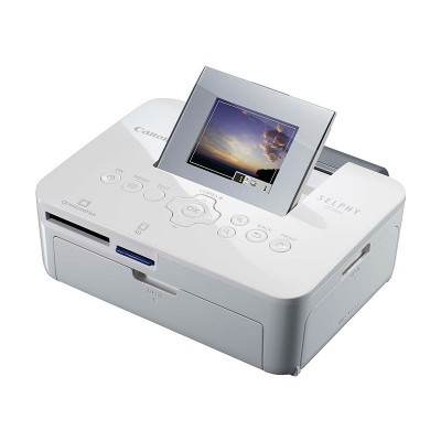 Impressora fotográfica Canon SELPHY CP910 branca com ecrã LCD dobrável