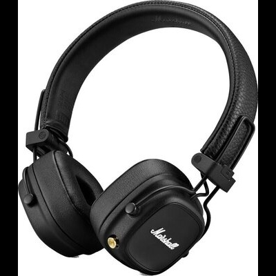 Auriculares over-ear pretos Marshall com logo branco