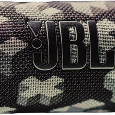 Coluna portátil JBL camuflado preto e cinzento