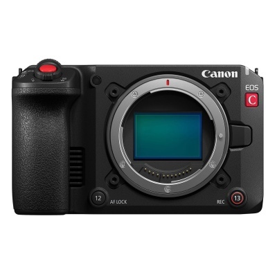 Máquina fotográfica Canon EOS C corpo preto sem lente