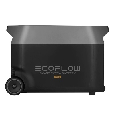 Bateria portátil ECOFLOW SMART EXTRA BATTERY PRO preta com rodas