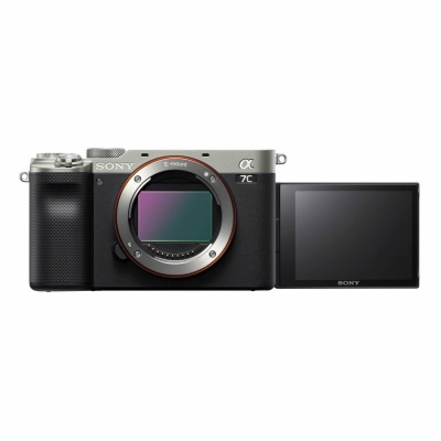 Câmara digital Sony α 7C com visor LCD articulado