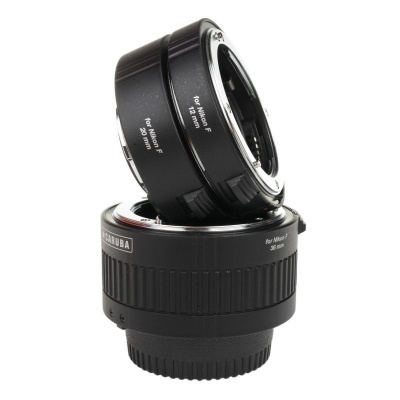 anéis extensores pretos para objectivas Nikon F da marca CHARUBA