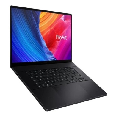 Portátil preto ProArt com ecrã colorido e teclado retroiluminado
