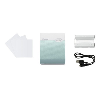 Impressora portátil Canon Mini azul claro com acessórios