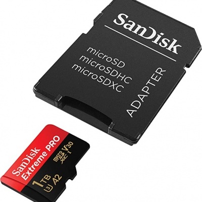 Cartão microSD Sandisk Extreme PRO 1TB com adaptador