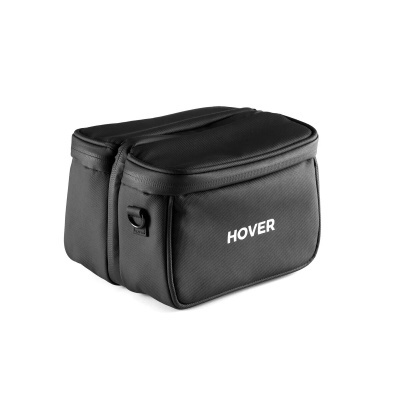 Bolsa preta HOVER com fecho e alça lateral