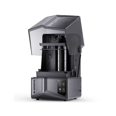 Impressora 3D ELEGOO cinza com protector transparente