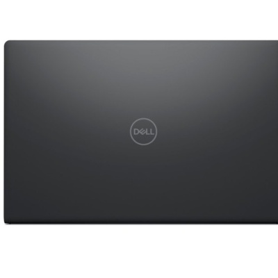 Computador portátil Dell preto fosco fechado com logótipo no centro