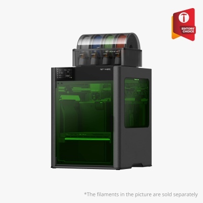 Impressora 3D Bambu Lab H2C com filamentos coloridos