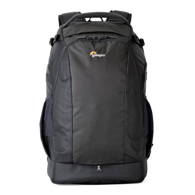 Mochila preta Lowepro vista de frente