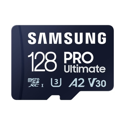 Cartão de memória microSD preto Samsung 128 GB PRO Ultimate