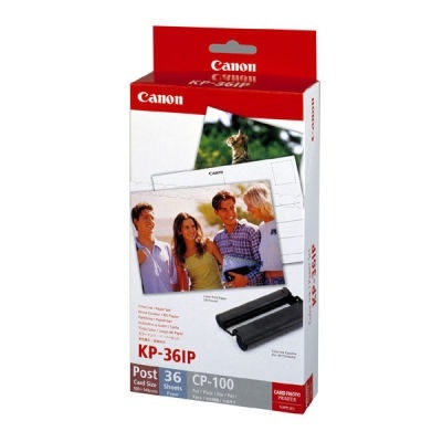 Embalagem de papel fotográfico Canon KP-36IP para 36 folhas formato postal