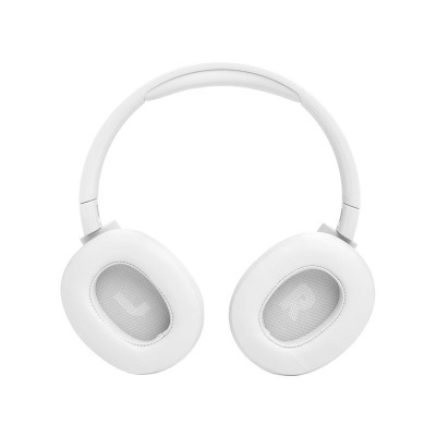 Auscultadores brancos over-ear com almofadas elípticas