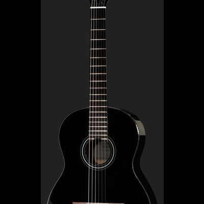 Violão clássico preto brilhante com cordas de nylon