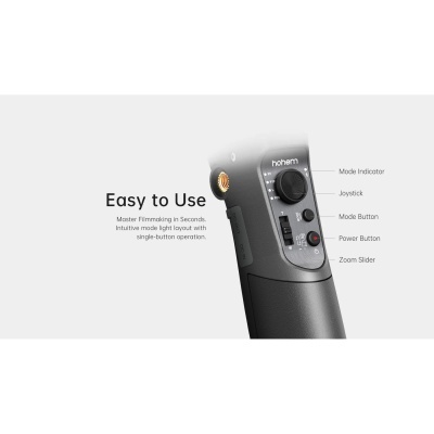 Dispositivo eletrônico preto com botões e joystick para filmagem