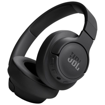 Auriculares sem fios de cabeça JBL pretos com botões de controlo