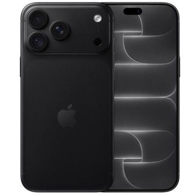 Smartphone preto Apple com duas câmeras traseiras e ecrã escuro com entalhe superior
