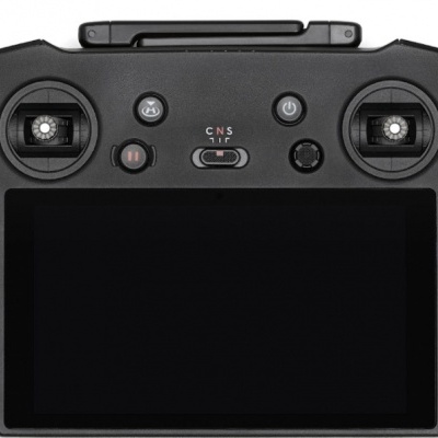 Comando remoto preto para drone com ecrã e botões de controlo